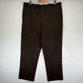 古着 ディッキーズ Dickies ワークパンツ 874 チノパン ワンポイントロゴ 大きいサイズ ストレート w40 L32 ブラウン メンズ 【中古】