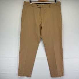 古着 ブルックスブラザーズ Brooks Brothers チノパンツ スラックス ジップフライ 長ズボン ロングパンツ w36 L30 ベージュ系 無地 メンズ 【中古】