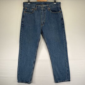 古着 リーバイス Levi's デニムパンツ 505 ストレート ジッパーフライ ジーンズ ジーパン 5ポケット 長ズボン w36 L30 ブルー メンズ 【中古】