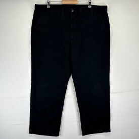 古着 カーハート Carhartt ワークパンツ ワンポイントロゴ 長ズボン 大きいサイズ ブラック メンズ 【中古】