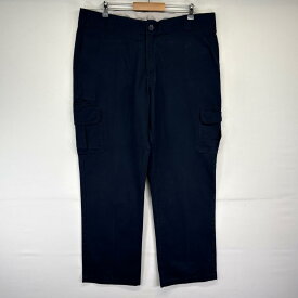 古着 ディッキーズ Dickies ワークパンツ ワンポイントロゴ 長ズボン 大きいサイズ カーゴパンツ w40 L32 ネイビー メンズ 【中古】