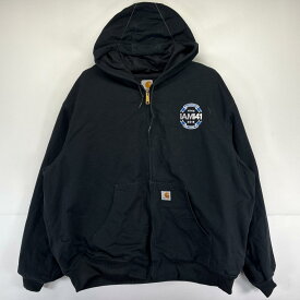 古着 カーハート Carhartt USA製 ワークジャケット 大きいサイズ アクティブジャケット 裏地メッシュ 3XL ブラック メンズ 【中古】
