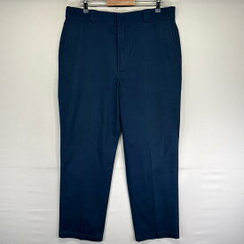 古着 90's/90年代 ディッキーズ Dickies USA製 パンツ ストレート ジッパーフライ タロンジップ w38 L32 ネイビー系 メンズ 【中古】