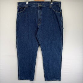 古着 ディッキーズ Dickies デニム パンツ ペインター スパナポケット 大きいサイズ ジップ ハンマーループ W42 L32 ブルー系 メンズ 【中古】