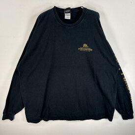 古着 ハーレーダビッドソン HARLEY DAVIDSON 長袖Tシャツ 両面 ラバープリント 袖プリント 大きいサイズ 3XL ブラック系 メンズ 【中古】