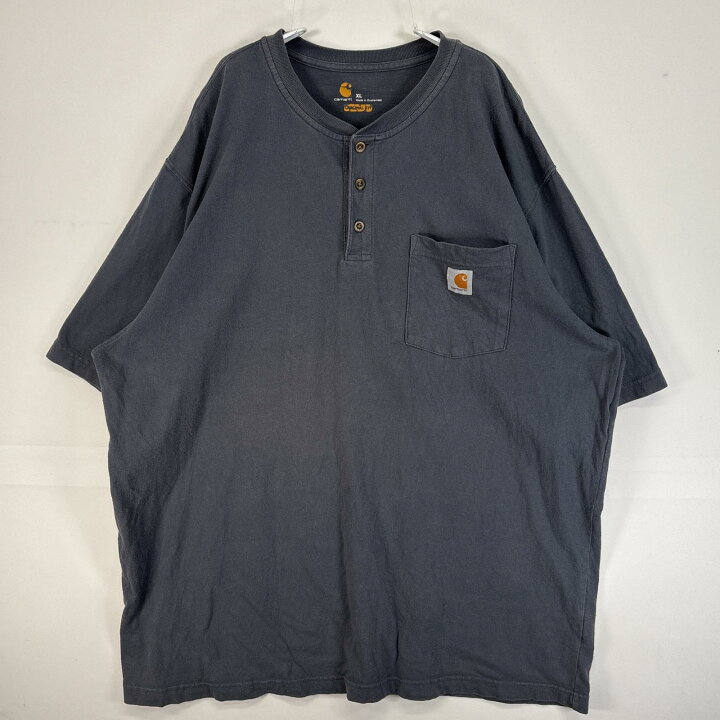 楽天市場】古着 カーハート Carhartt 半袖Tシャツ ヘンリーネック 