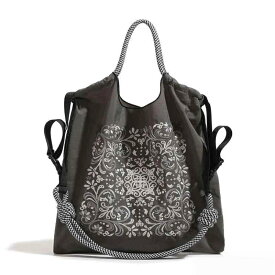 ボールアンドチェーン 刺繍 エコバッグ お洒落な買い物袋 ショルダーストラップ1本無料 環境にやさしい布製トートバッグ 繰り返し使用可能 リュック対応 軽量コンパクト 折り畳みバッグ 刺繍デザインで人気