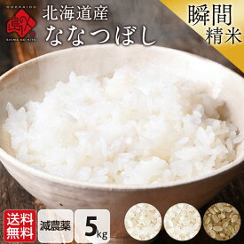 令和7年度産 米 特A 北海道産 5kg ななつぼし 無洗米 玄米 白米(選べる6種類)減農薬米 送料無料 北海道産 ホワイトライス お米 米 放射能検査済 残留農薬検査済 特A 令和6年度 内祝い