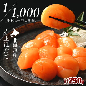 【希少】北海道産 お刺身用 赤玉ホタテ貝柱 250g／500g／1kg帆立 お取り寄せグルメ 刺身 冷凍 貝 海産物 海鮮 食べ物 食品
