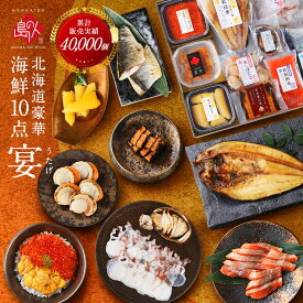父の日 ギフト 北海道 高級 海鮮 10点セット 宴【送料無料】内祝い お返し うに イクラ 北海道 食べ物 食品 高級 海鮮 海産 誕生日 プレゼント お取り寄せ グルメ 詰め合わせ 景品 1万円 10000円 結婚 出産 60代 70代 80代 お礼 お中元 御中元 おつまみ