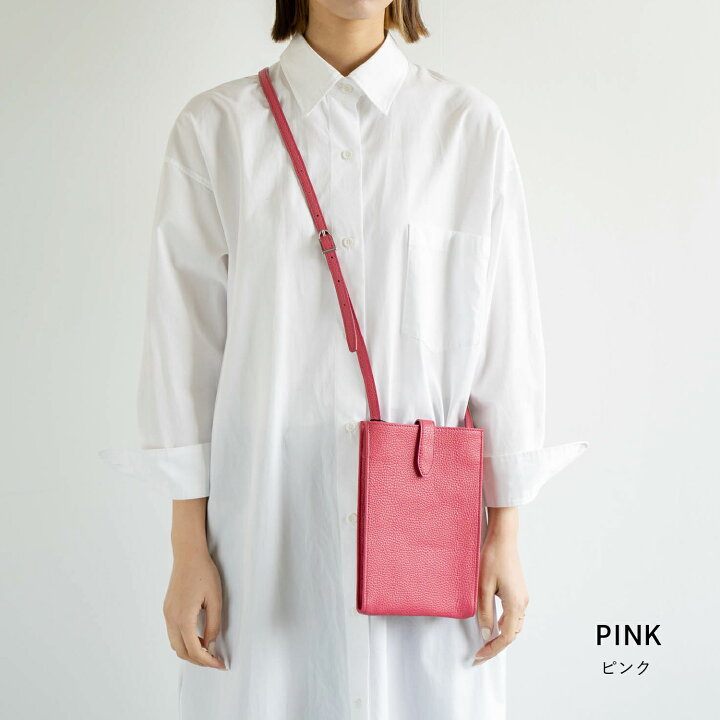 楽天市場】【お財布+スマホだけ持ち歩く】ミニマルなレザー ショルダー 