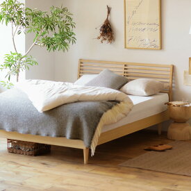 ベッド NOANA／NA スタンダード セミダブルサイズ フレームのみ 寝具 木製 北欧 無垢材 ナチュラル 送料無料