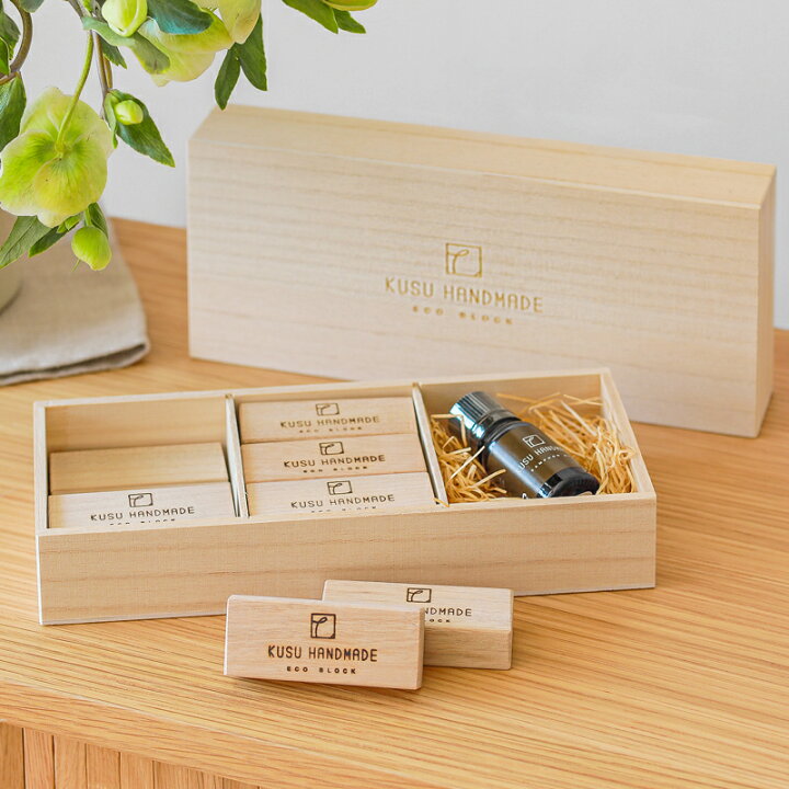 楽天市場】防虫 消臭 KUSU HANDMADE エコブロック くすのき 日本製 12 