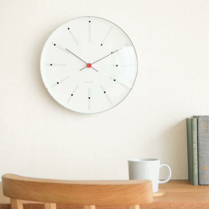 楽天市場】掛け時計 アルネ ヤコブセン BANKERS WALL CLOCK 21cm 北欧 