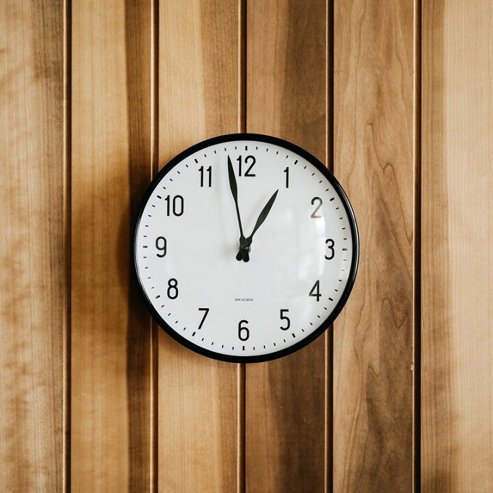楽天市場】掛け時計 アルネ ヤコブセン STATION WALL CLOCK 21cm 北欧  