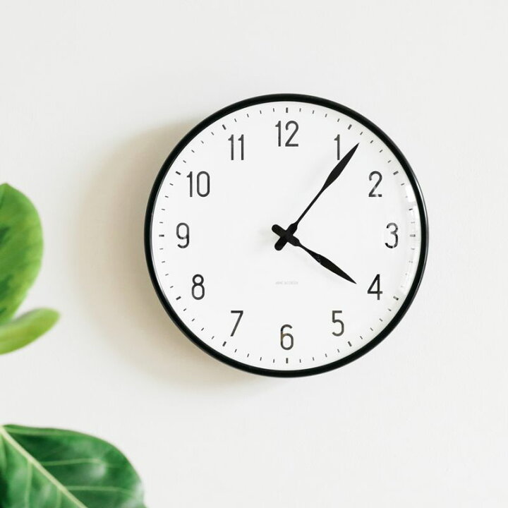 楽天市場】掛け時計 アルネ ヤコブセン STATION WALL CLOCK 21cm 北欧  
