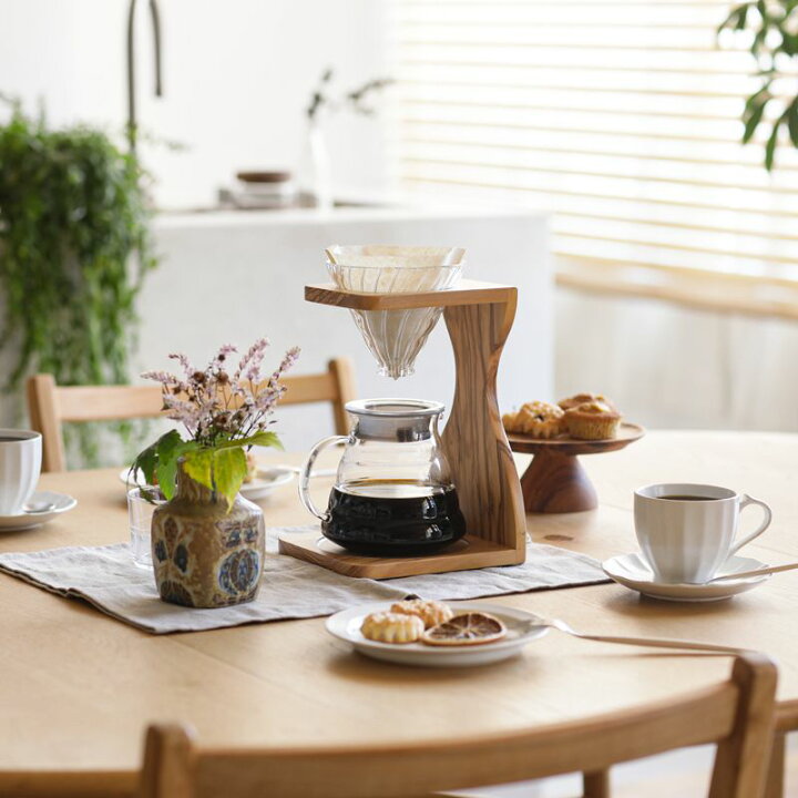 楽天市場】HARIO V60 オリーブウッドスタンドセット 4カップ コーヒー 
