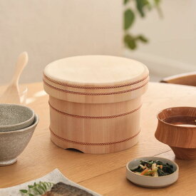 自在のお櫃 おひつ 木製 20cm 木曽 さわら 山一 日本製 ナチュラル あす着対応