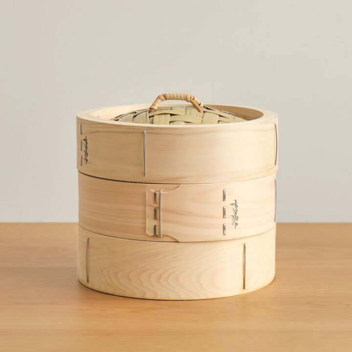 楽天市場】ひのき 中華せいろ 21cm／1段 蓋付き 蒸籠 檜 竹 網代編み 