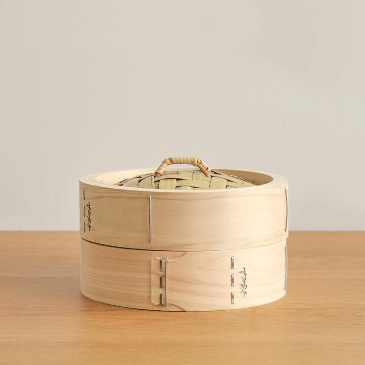 楽天市場】ひのき 中華せいろ 27cm／1段 蓋付き 蒸籠 檜 竹 網代編み 