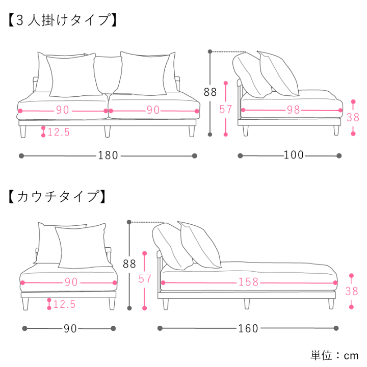 楽天市場】ソファー 2点セット AGRA あぐら カウチソファー 3人