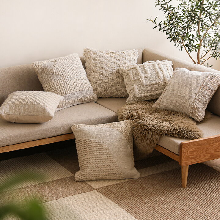 楽天市場】クッションカバー Woolith ウーリス 45×45 カバーセット 