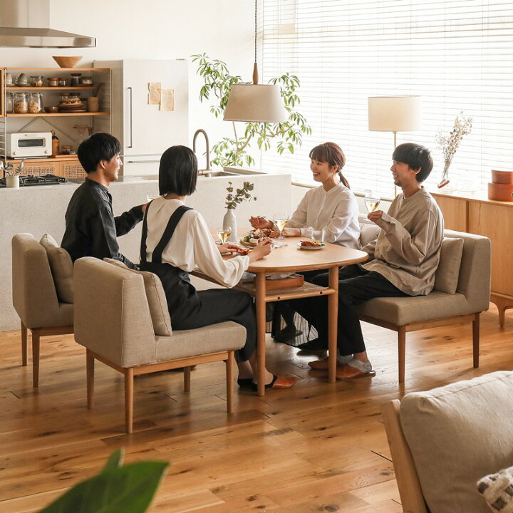 楽天市場】ダイニングソファー 4点セット culum ダイニングセット 