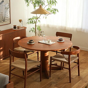 昇降式ダイニングテーブル CIRCLE サークル 直径100cm ダイニング テーブル リビング ヴィンテージ オーク 無垢材 木製 おしゃれ