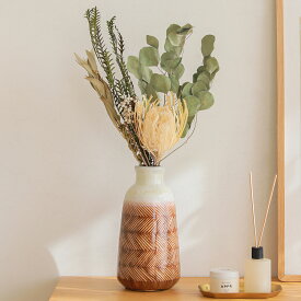 ドライフラワー フラワーベース セット Cセット ブーケ 花 花束 花瓶 花びん インテリア ディスプレイ 飾り おしゃれ ギフト プレゼント 楽ギフ_包装 あす着対応