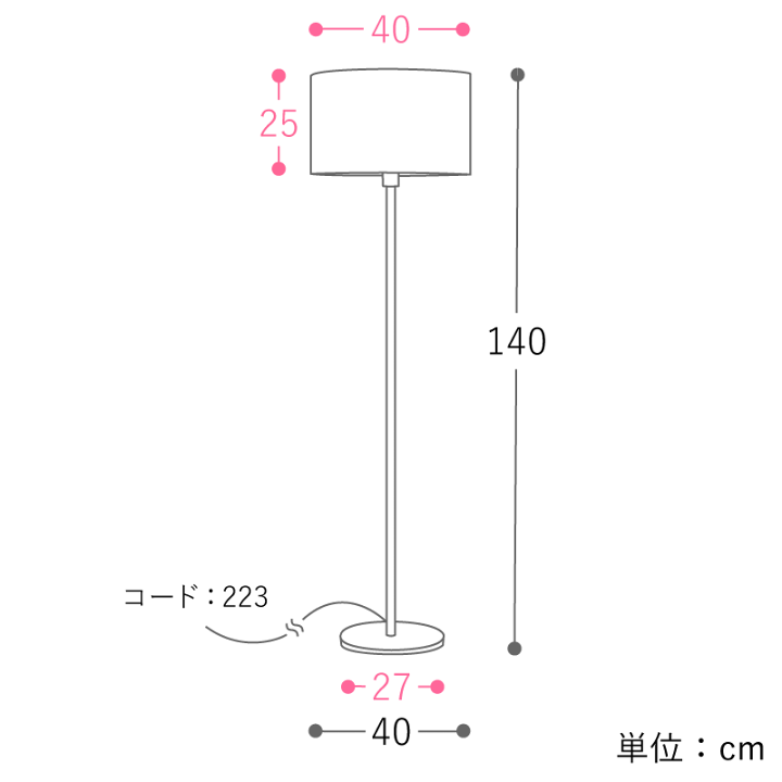 楽天市場】フロアライト 照明 スタンドライト Brass＆LinenMix LED電球