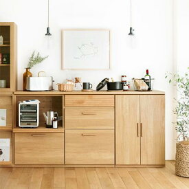 食器棚 キッチンカウンター 北欧 シンプル ナチュラル ブルックリン 木製 おしゃれ 送料無料 日本製 Rekit Gセット