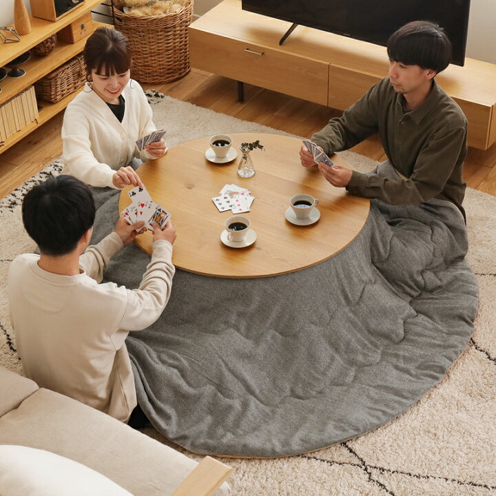 楽天市場】こたつ布団 こたつ 円形タイプ 200×200cm Twill 