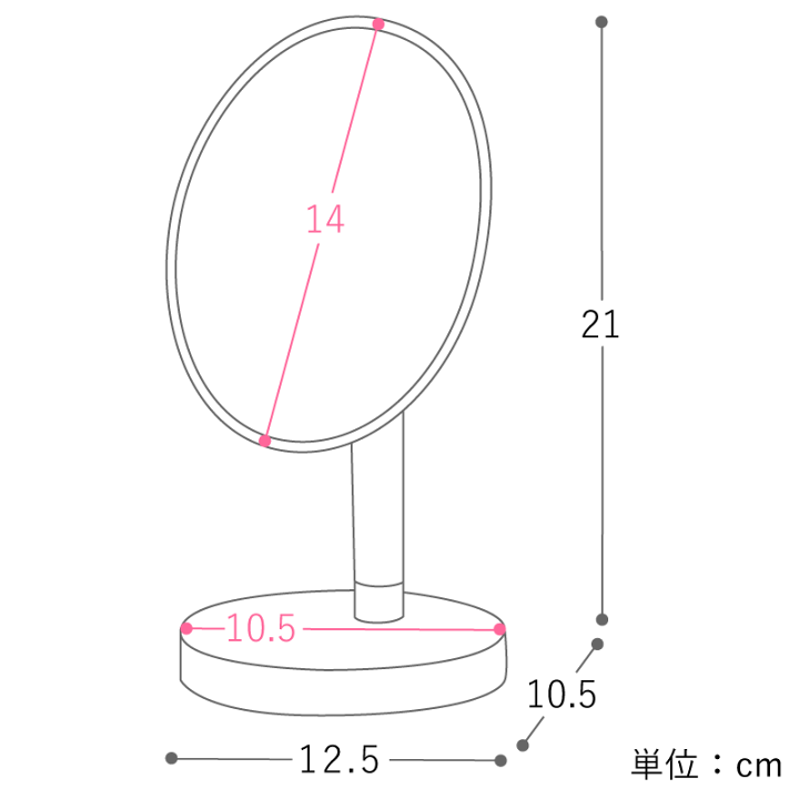 楽天市場】スタンドミラー オーバル BRASS＆WOOD 鏡 卓上 北欧