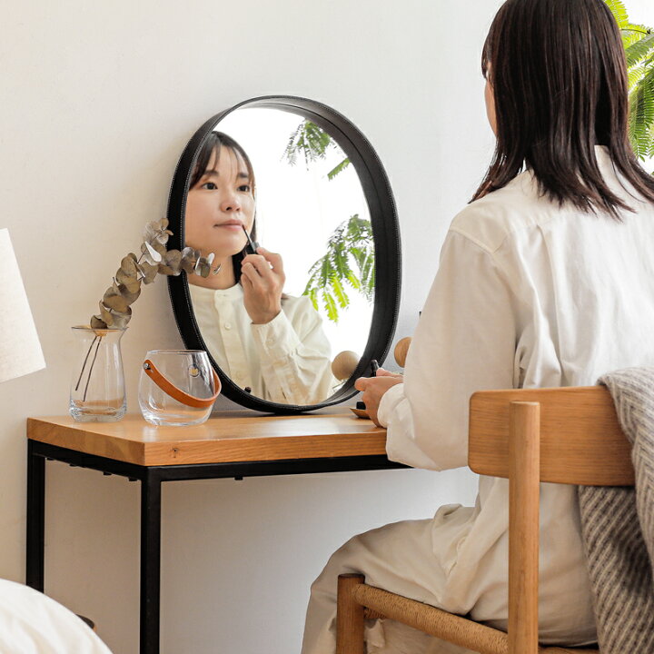 楽天市場】オーバルミラー MOHEIM モヘイム 鏡 壁掛け ウォールミラー 