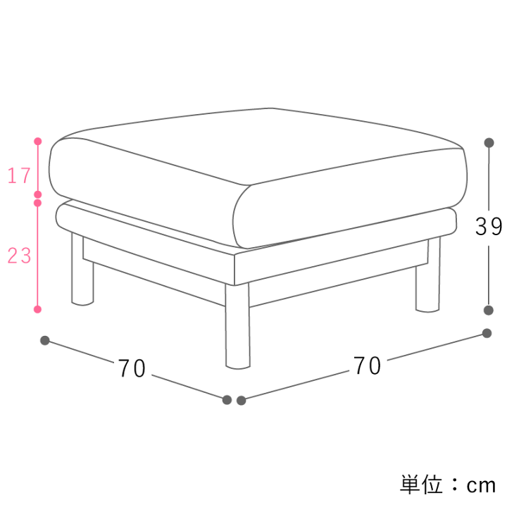 楽天市場】オットマン スツール SIEVE bulge sofa 北欧