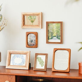 フォトフレーム comu-le Mサイズ 写真立て 写真フレーム ウッド 縦置き 横置き 壁掛け ナチュラル 木製 ラウンド ボール ステアーズ ギフト おしゃれ あす着対応