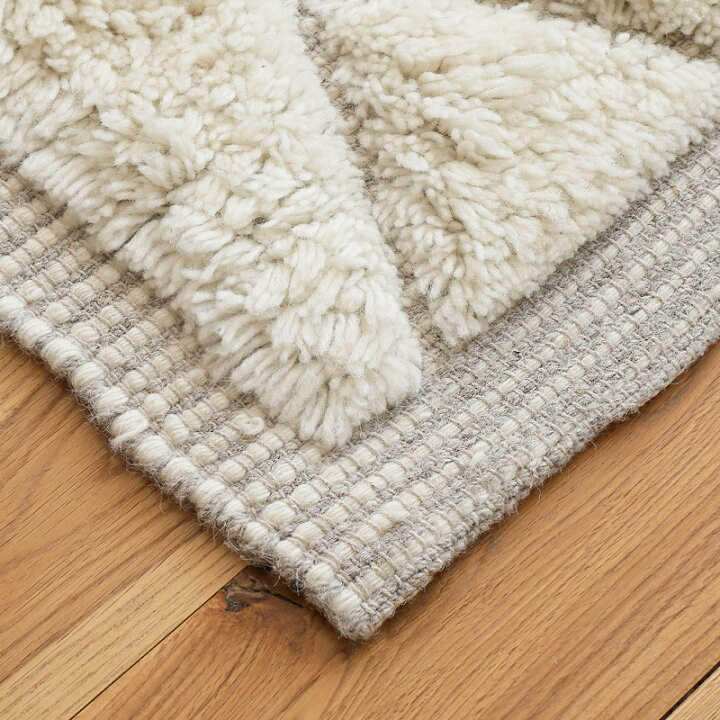 楽天市場】ウール コットン ラグマット ラグ FIKA Aタイプ 160×230 
