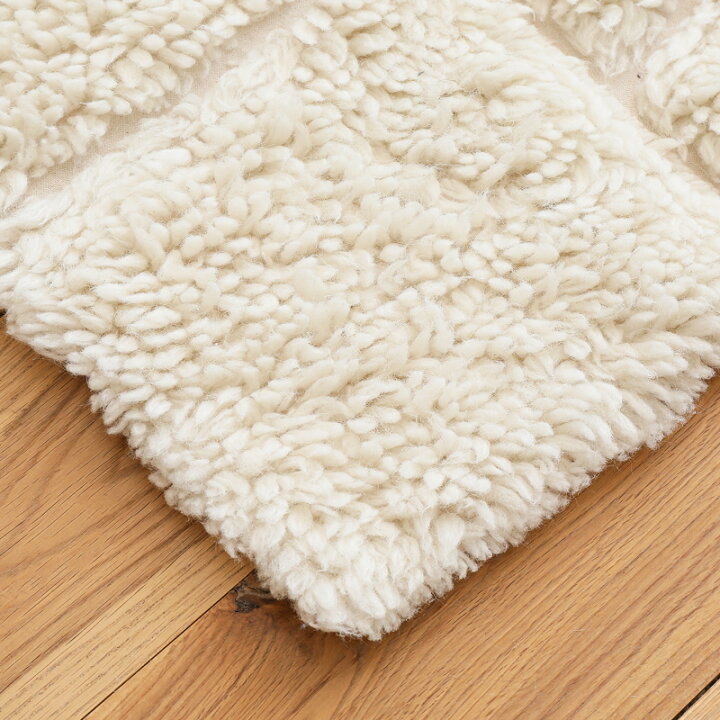 楽天市場】ウール コットン ラグマット ラグ FIKA Bタイプ 120×180 