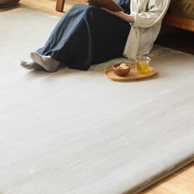 2層構造 ボリューム フランネル ラグマット Rolland 190×190 正方形 厚手 北欧 ウレタン 軽い 床暖房 おしゃれ おすすめ