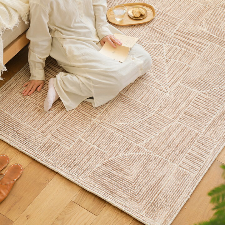 楽天市場】ウール ラグマット ラグ TERRE Aタイプ 120×180 シンプル  