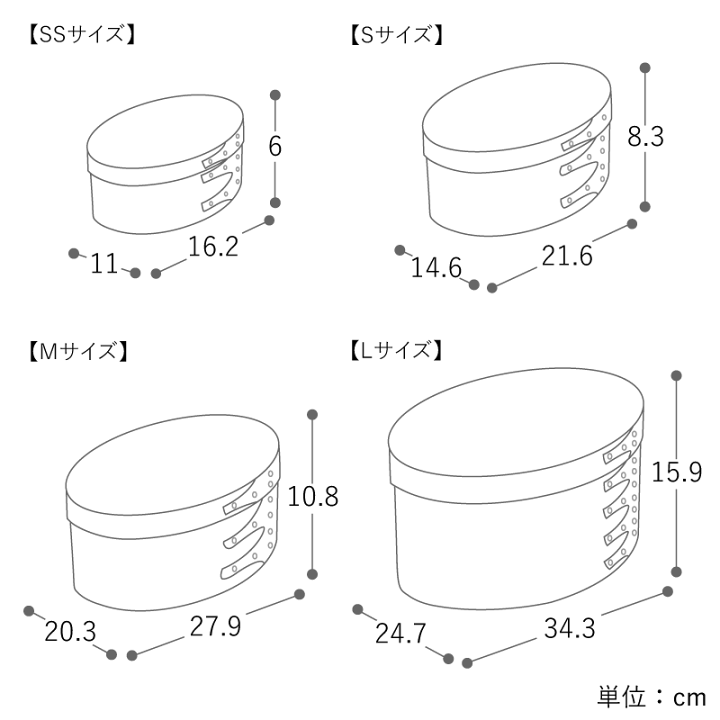 楽天市場】シェーカーボックス Sサイズ オーバル 楕円 収納 ボックス
