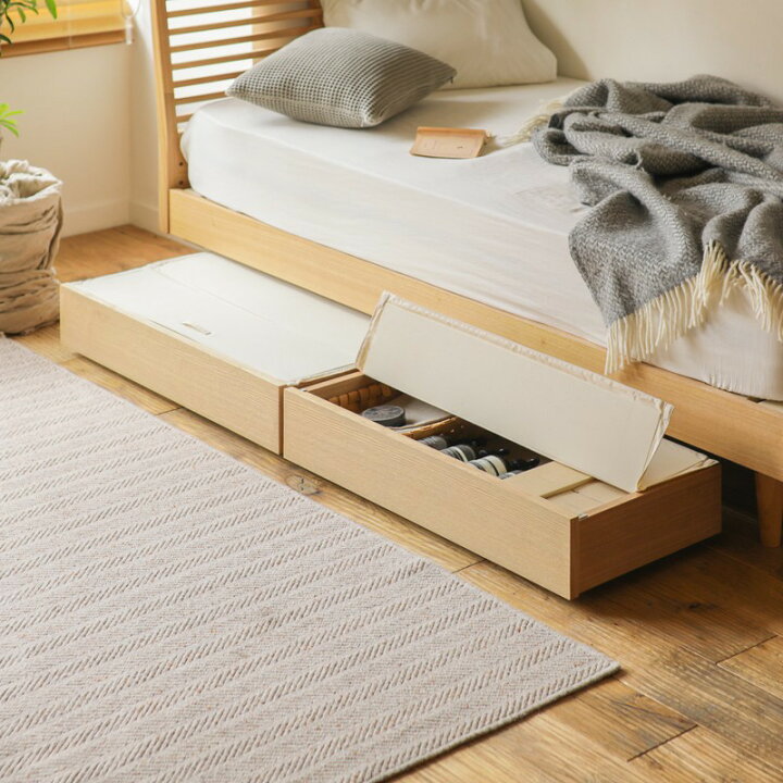 楽天市場】ベッド下収納 深型 ハイタイプ 専用脚付き NOANA ベッド 