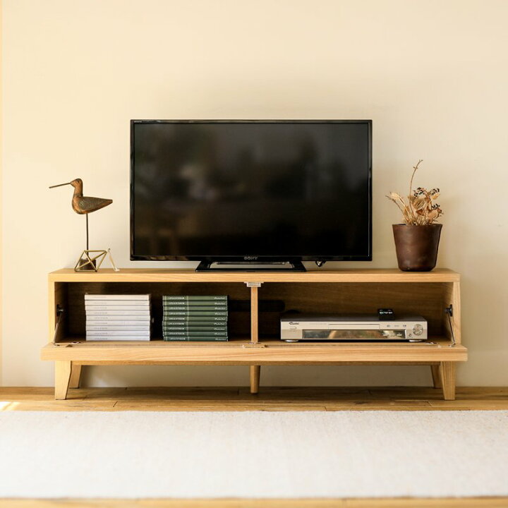 楽天市場】テレビ台 テレビボード LINE 120 北欧 ナチュラル 無垢 木製 