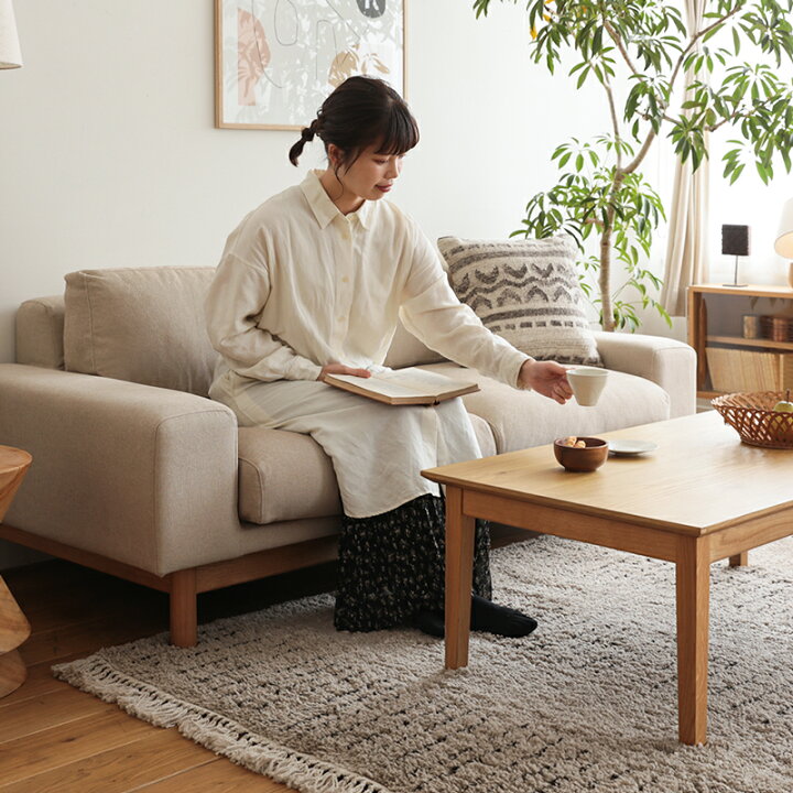 楽天市場】2人掛けソファー SIEVE bulge sofa 北欧 ナチュラル 布地 
