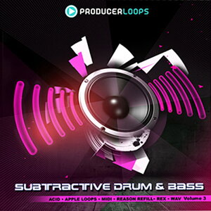 PRODUCER LOOPS SUBTRACTIVE DRUM & BASS VOL 3(オンライン納品)(2時間以内に納品) プラグインソフト