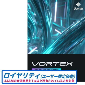 UJAM Usynth VORTEX ロイヤリティ (ボルテックス)(ハイブリッドシンセ音源)(EDM)(オンライン納品)(2時間以内に納品) ソフトウェア音源
