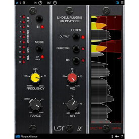 Lindell Audio 902 De-Esser(オンライン納品)(代引不可) Plugin Alliance DTM プラグインソフト