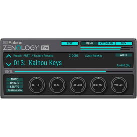 Roland ZENOLOGY Pro Advanced Software Synthesizer [Lifetime Key] (ローランド)(ソフトシンセ)(オンライン納品)(2時間以内に納品) ソフトウェア音源