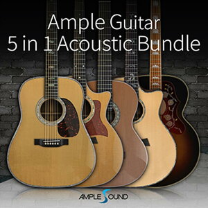 AMPLE SOUND AMPLE GUITAR 5 in 1 ACOUSTIC BUNDLE (アンプルサウンド)(アンプルギター)(オンライン納品)(2時間以内に納品) ソフトウェア音源