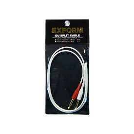 iDJ SPLIT CABLE SERIES 6.3-PX2-1M EXFORM DJ機器 DJアクセサリー